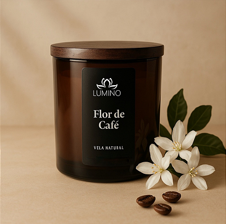 Vela Ambar - Flor de Café
