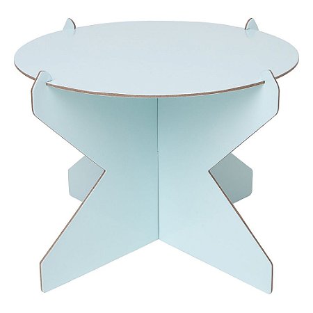 Boleira de papelão grande na cor azul celeste