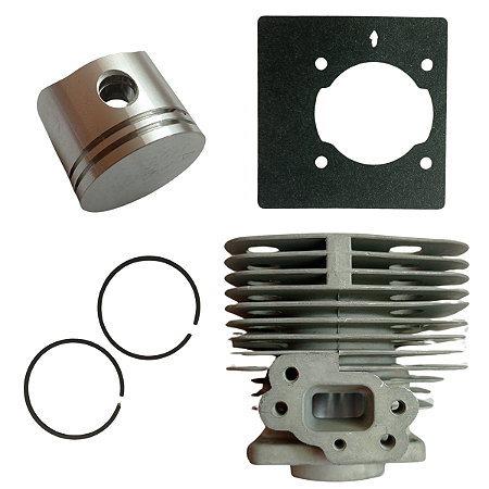 KIT PISTÃO ANÉIS CILINDRO JUNTA ROÇADEIRA BR43A BRANCO