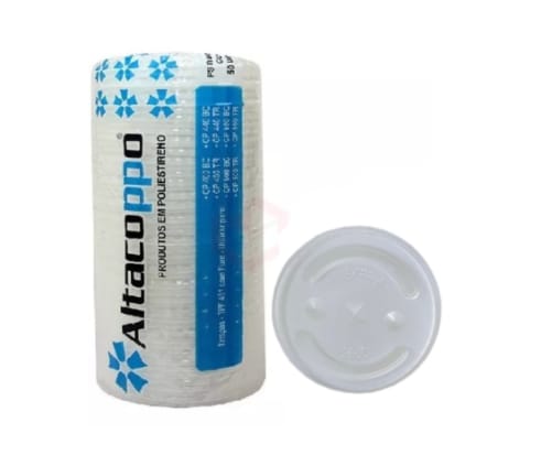 Tampa p/ Copo Descartável COM FURO - 400/440 ML ou 500/550 ML - 1000 unidades