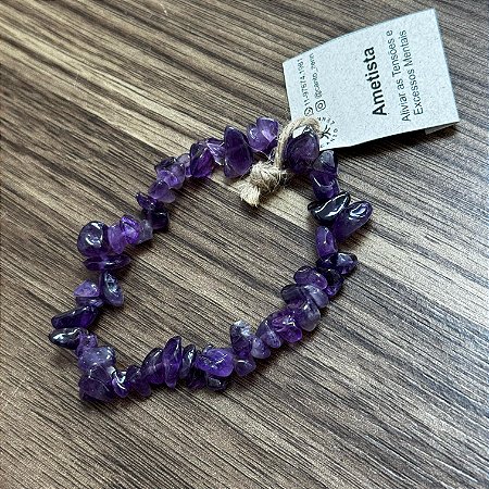 Pulseira Cascalho Ametista
