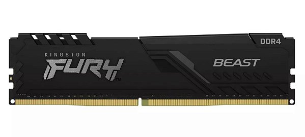 Memória DDR4 16GB 3200 MHz Fury Kingston com dissipador de calor