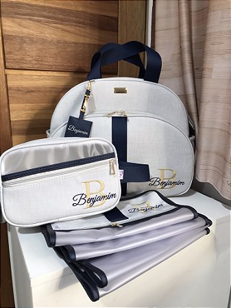 Kit Bolsa Maternidade Grande, Necessarie Carol e Porta Looks