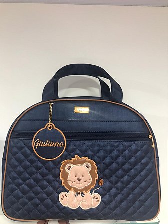 Bolsa maternidade básica G Sintético Azul marinho