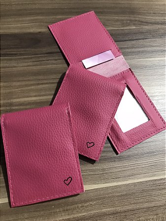 Porta cartão com espelho