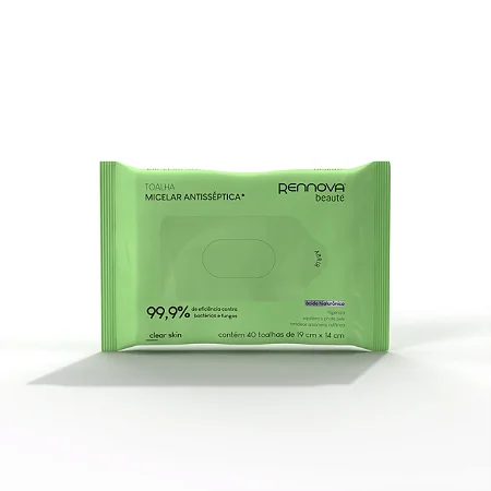 Clear Skin - Toalha Micelar Antisseptica 40 un