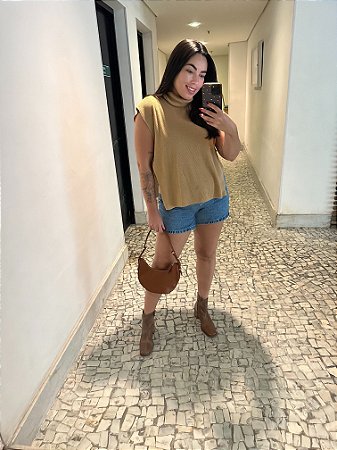 Blusa gola alta TAM P