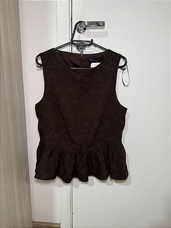 Blusa marrom C&A tam M