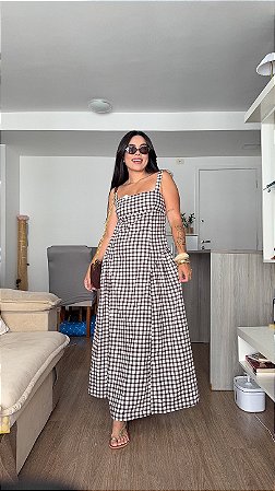 Vestido xadrez Renner tam M