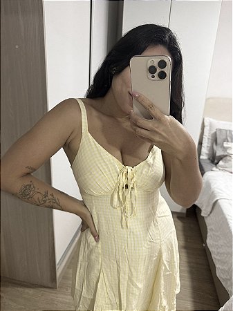 Vestido amarelo Renner tam M