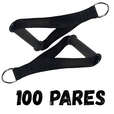 Puxador Cross Over Estribo Nylon 100 Pares