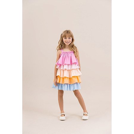 Vestido Babados