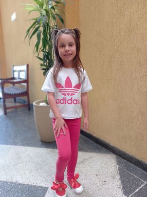 Conjunto Legging e Camiseta Infantil Feminino Adidas