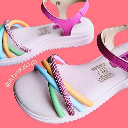 Sandália Pink Cats com Brilhos