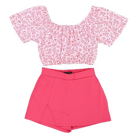Conjunto Juvenil Estampado Floral