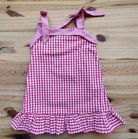Vestido Infantil Vichy