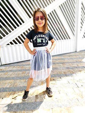 Vestido Conjunto Infantil Influencer