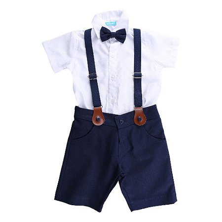 Conjunto Infantil Masculino Suspensórios