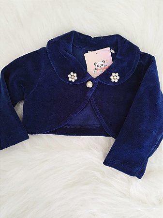Bolero Infantil Manga Longa