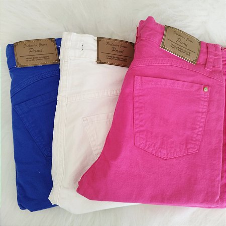 Calça Juvenil Pami em Sarja com Elastano