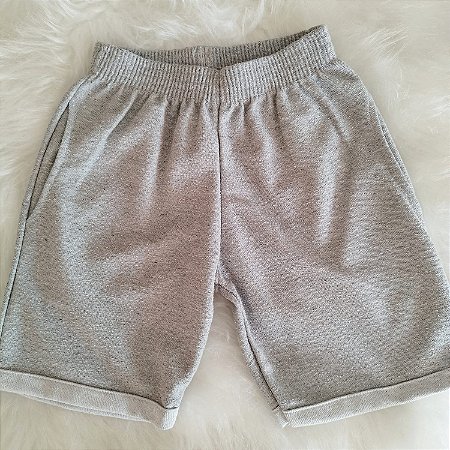 Bermuda Infanto- juvenil Masculina em Moletinho com bolso