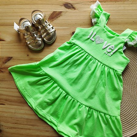 Vestido Infantil Love