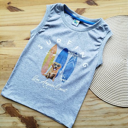 Camiseta Masculina Infantil Regata Machão