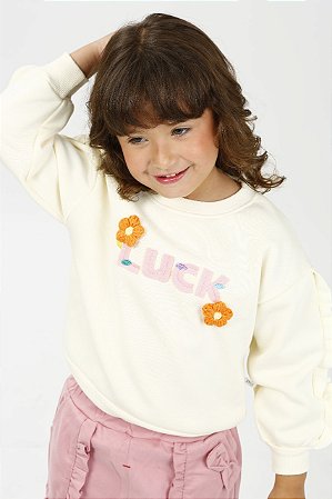 Blusa Moletom Luck Infantil Feminina
