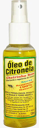 Repelente de Insetos - Cheirinho Bom - Óleo de Citronela 120ml