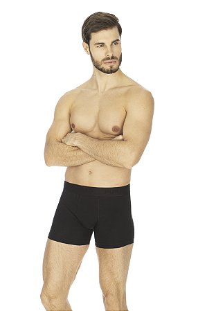 12 Cuecas Boxer Cotton Adulto Lisa