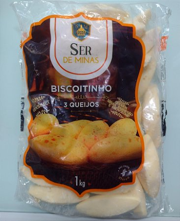 BISCOITINHO 3 QUEIJOS CONGELADO                                       SER DE MINAS       1 kg