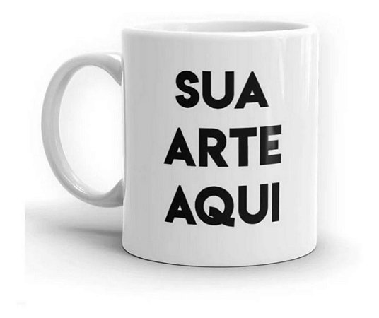 Caneca Branca Personalizada Foto Imagem Logo Arte