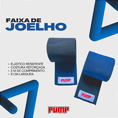 FAIXA DE JOELHO DUPLA FACE PRETO COM AZUL MARINHO