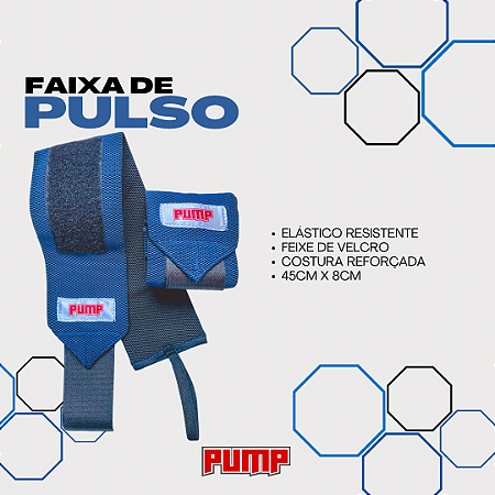 FAIXA DE PULSO AZUL MARINHO COM PRETO