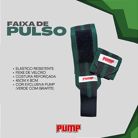 FAIXA DE PULSO VERDE COM GRAFITE