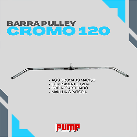 BARRA PULLEY CROMO 120