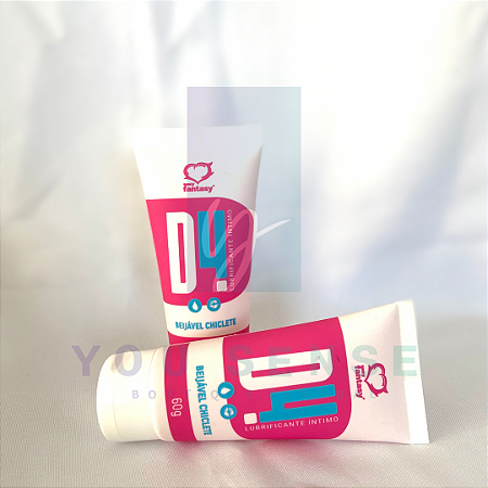 D4 Lubrificante Íntimo - 60ml - Chiclete