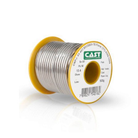 Estanho em Fio 50X50 10A 2,4mm 500g Cast Metais (Tubulacao)