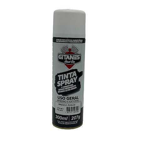Tinta Spray Branco Fosco 300Ml/207G Gitanes