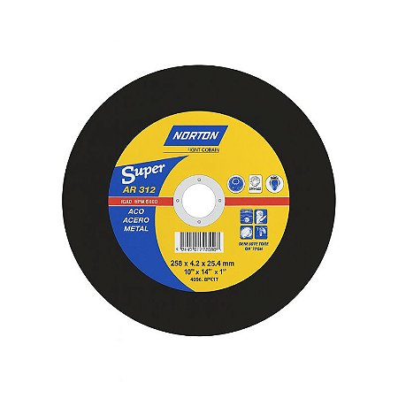 Disco de corte 10"x3,2x1" AR312 Norton