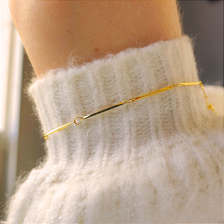 Pulseira Dourada Palito