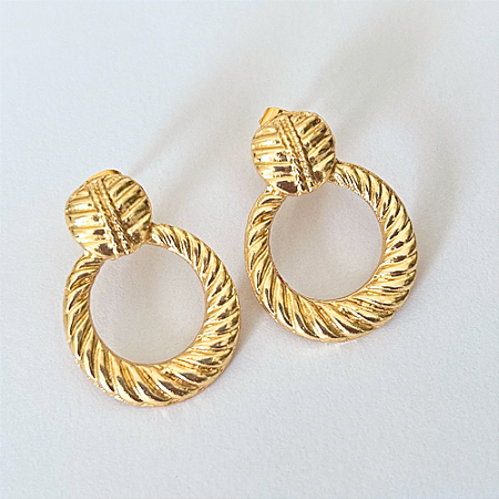 Brinco Orgânico Croissant Dourado