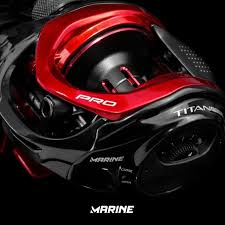 Carretilha Titan Pro 12000 Preta Manivela Direita Marine Sport