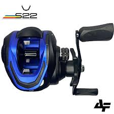 Carretilha S22 Preta/Azul Manivela Direita Albatroz Fishing