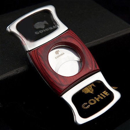 Cohiba lâminas duplas cortador de charuto de aço inoxidável