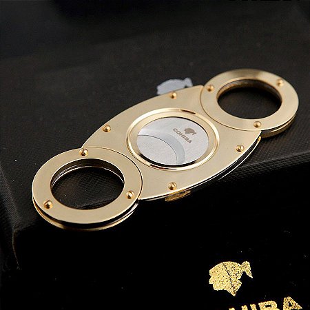 Cohiba Faca Afiada Banhada a Ouro com Lâmina Dupla