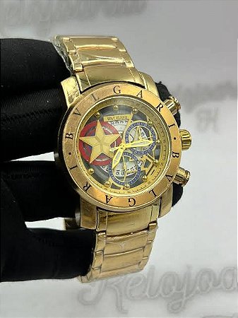 Relógio Masculino Bvlgari Coleção Marvel Vingadores