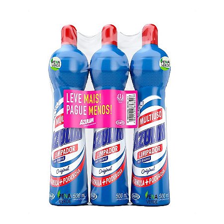 Kit Limpador Multiuso Original 500ml 3x500ml - Azulim