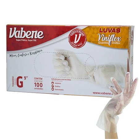 Luva Viniflex com 100 un. - Vabene