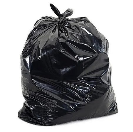 Saco para Lixo 200 lts 0,12 Super Pesado Preto - 100 un.
